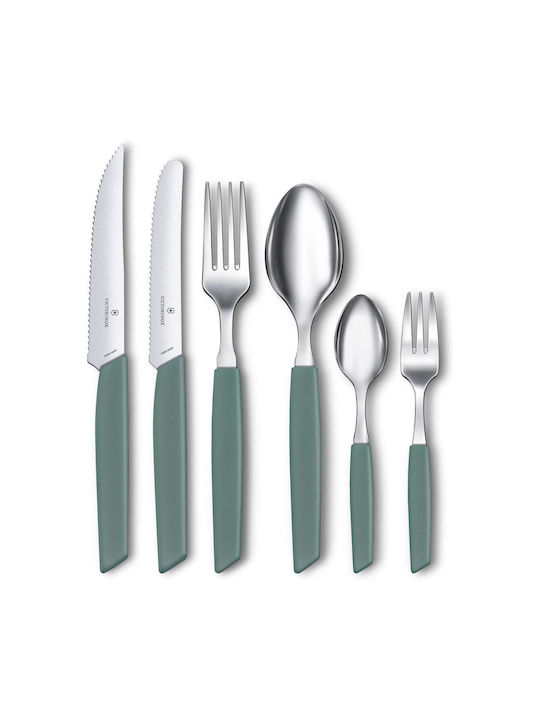 Victorinox Swiss Modern Kaffee/Tee Rostfreier Stahl Grüner Löffel 14.7cm 6.9036.0743 Victorinox Swiss Modern Kaffee/Tee Rostfreier Stahl Grüner Löffel 14.7cm 6.9036.0743