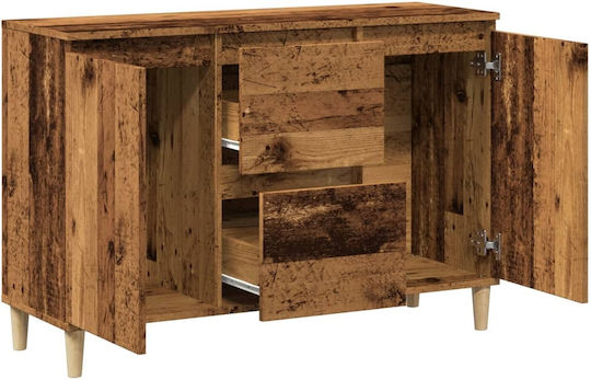 Wooden Sideboard Brown 120x35x70cm