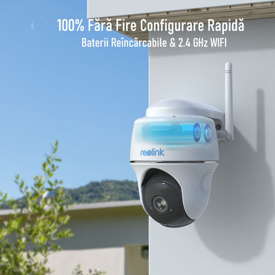 Reolink Argus Pt IP Überwachungskamera Wi-Fi Full HD 1080p Wasserdicht Batteriebetrieben