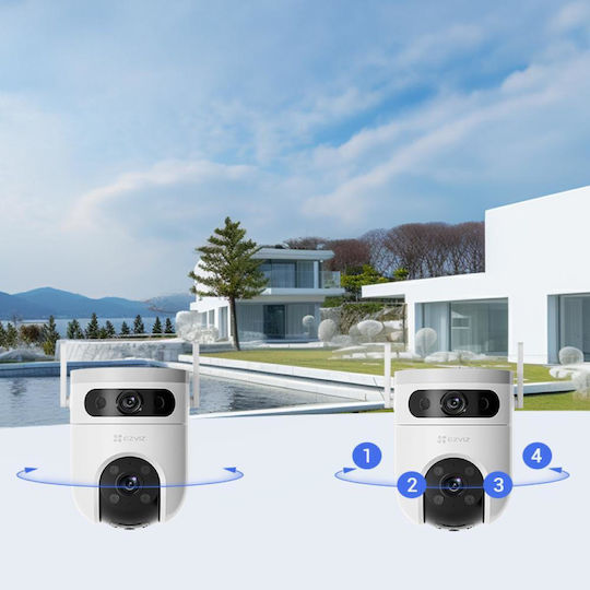 Ezviz H9c Dual 3K IP Dual Κάμερα Παρακολούθησης Wi-Fi 5+5MP Αδιάβροχη με Αμφίδρομη Επικοινωνία και Φακό 2.8mm