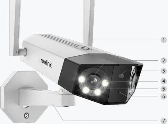 Reolink Duo Series IP Dual Κάμερα Παρακολούθησης Wi-Fi 4K Αδιάβροχη με Αμφίδρομη Επικοινωνία