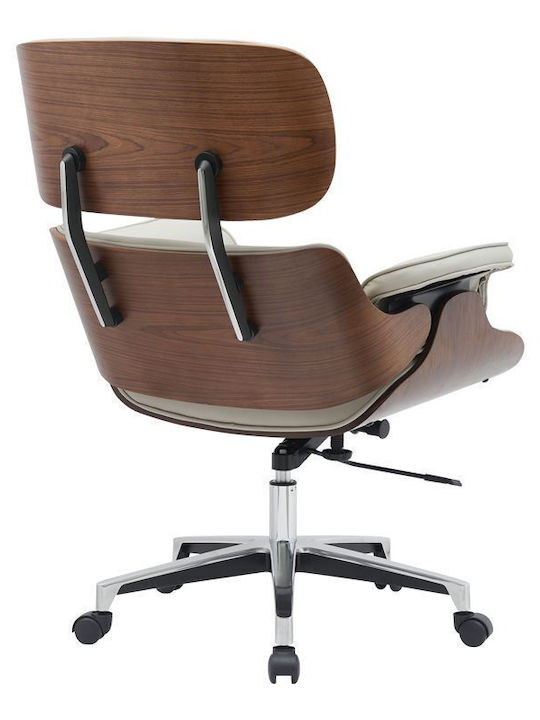 Pakketo Kobane Executive Office Chair with Fixed Arms Beige 332-000014
