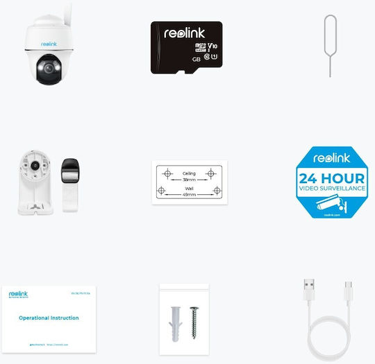 Reolink Go Series IP Камера за наблюдение 4G Full HD+ 4MP Водоустойчива с Двупосочна Комуникация