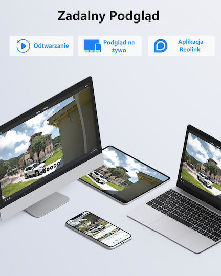 Reolink Trackmix Series IP Двойна Камера За Видеонаблюдение 4K Водоустойчива На Батерии С Двунасочна Комуникация И Обектив 2.8mm