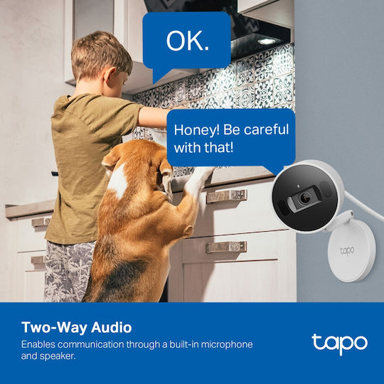 TP-LINK TAPO C125 v1 IP Κάμερα Παρακολούθησης Wi-Fi Full HD+ 4MP με Αμφίδρομη Επικοινωνία