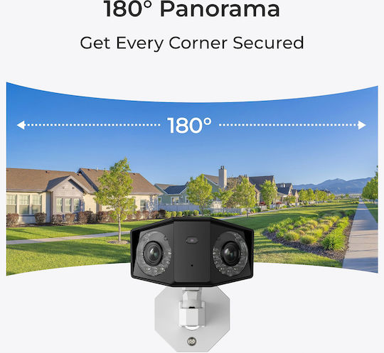 Reolink Duo Series IP Dual Κάμερα Παρακολούθησης 4K Αδιάβροχη με Αμφίδρομη Επικοινωνία