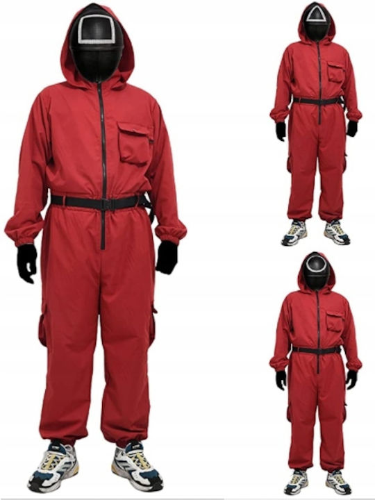 Costum Roșu Gardian Squid Game XL