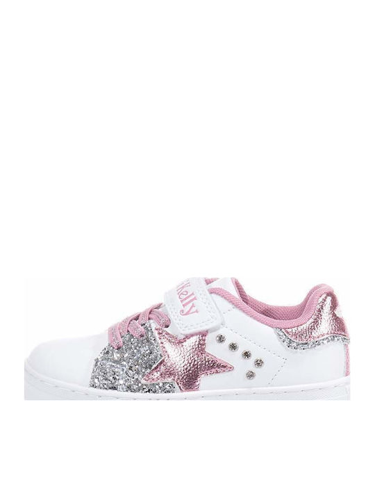 Miriam Παιδικά Sneakers με Σκρατς Λευκά