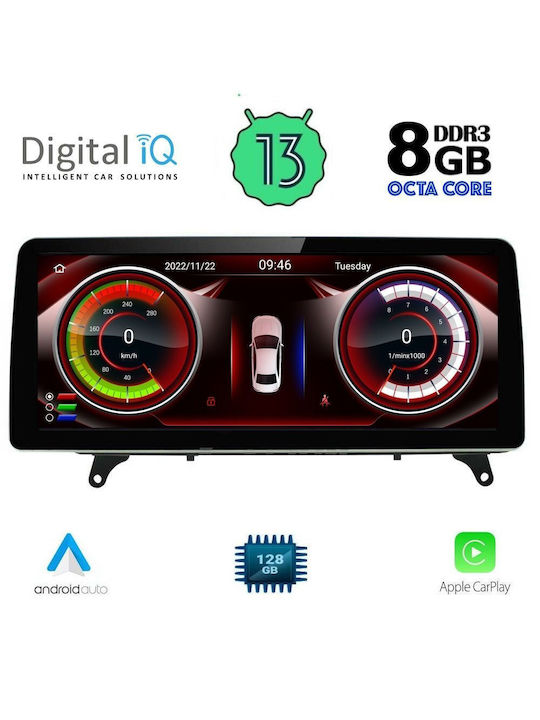 Digital IQ Ηχοσύστημα Αυτοκινήτου για BMW X5 (E70) / X6 (E71) 2006-2009 (Bluetooth/USB/WiFi/GPS/Apple-Carplay/Android-Auto) με Οθόνη Αφής 12.3"