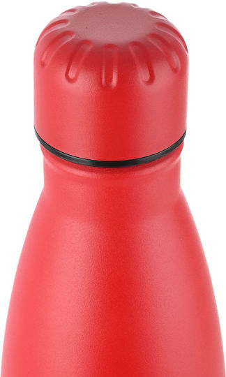 Estia Travel Flask Save Aegean Recyclable Bottle Thermos Stainless Steel BPA Free 500ml Scarlet Red