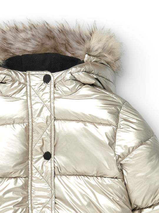 Kids' Parka Long with Hood Silver