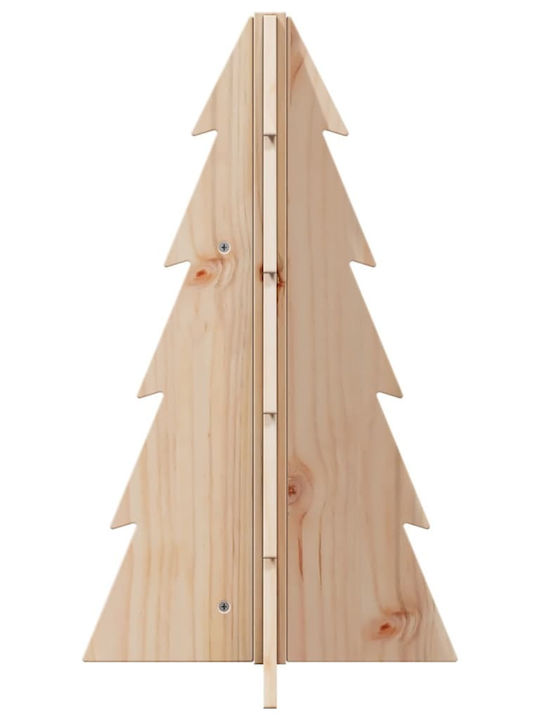 Vidaxl Christmas Tree Wooden Decoration 69.5 cm Solid Pine