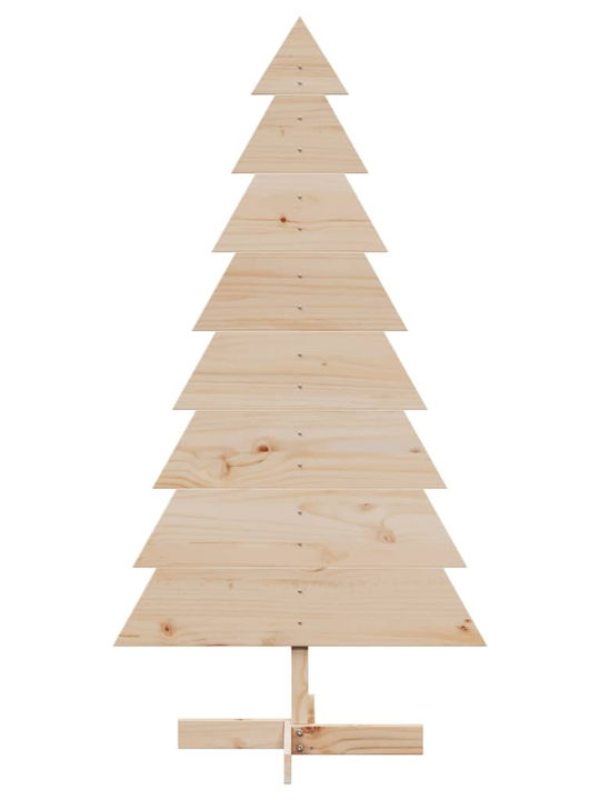 Weihnachtsbaum Holzdekoration 150 cm Massivholz Kiefer 858192 Braun