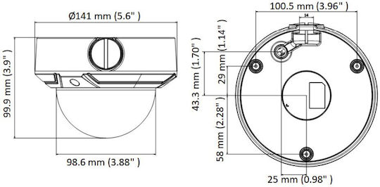 Hikvision HWI-D620H-Z(2.8-12mm)(C) IP Surveillance Camera Full HD 1080p Waterproof with Lens 2.8-12mm