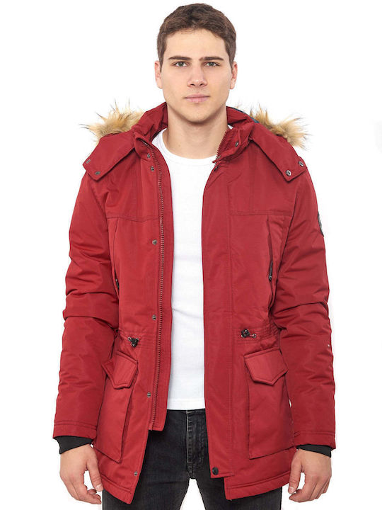 Winter Jacket Parka Red