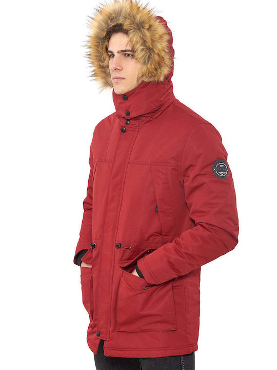 Winter Jacket Parka Red