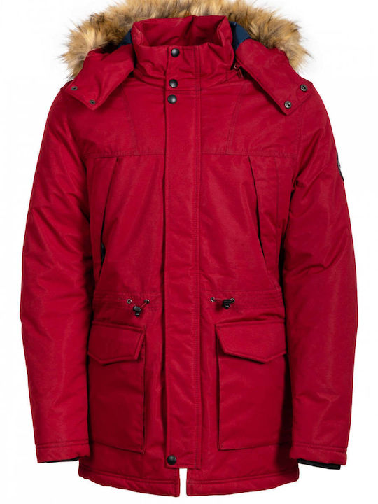 Winter Jacket Parka Red