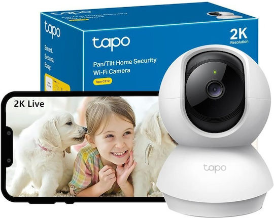 TP-LINK Tapo C210 v2.2 IP Surveillance Camera Wi-Fi Full HD+ 3MP with Two-Way Communication and Lens 2.4mm
