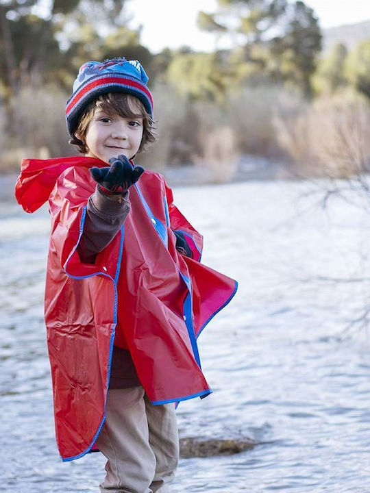 Spiderman Waterproof Kids Casual Short Coat with Hood Red