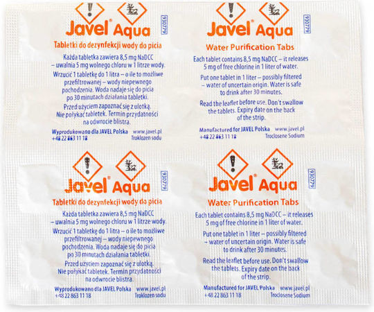 Javel Aqua Water Purification Tablets