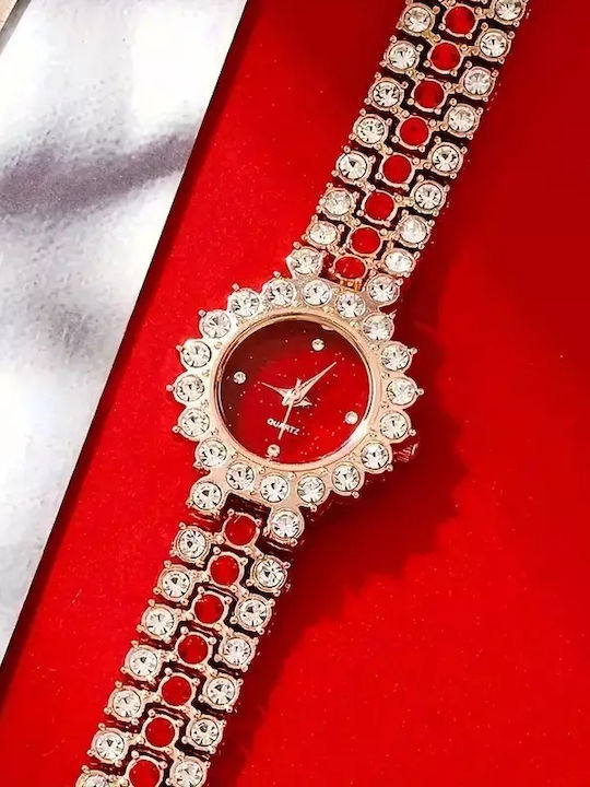 Stainless Steel Jewelry Wristwatch Set