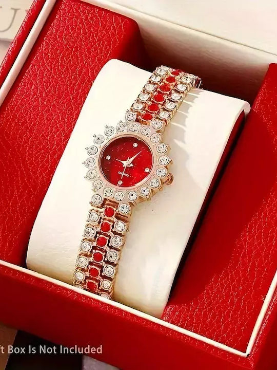Stainless Steel Jewelry Wristwatch Set