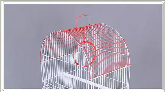 Bird Cage Kourk" 30x23x39cm. White