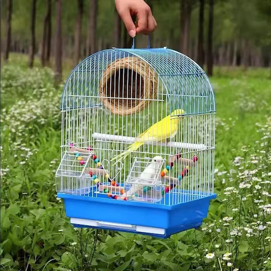 Bird Cage Kourk" 30x23x39cm. White