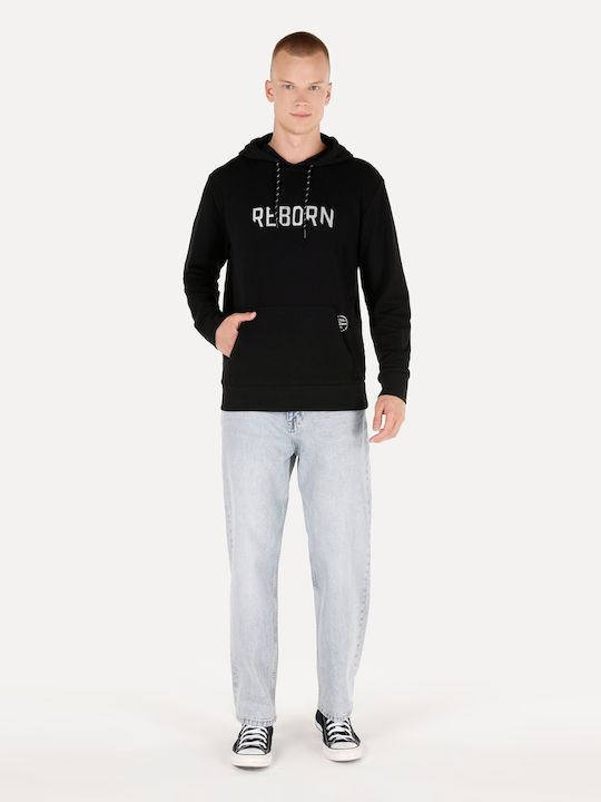 Sweatshirt Black with Hood