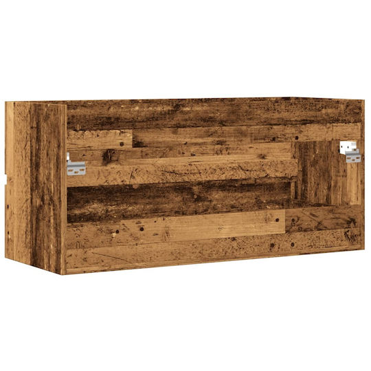 vidaXL Πάγκος με Νιπτήρα Μ100xΒ38.5xΥ45cm Μαύρο