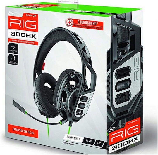Plantronics RIG 300HX Over Ear Gaming Headset με σύνδεση 3.5mm