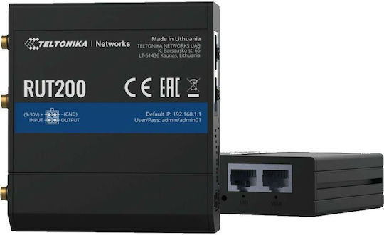 Teltonika RUT200 v2 Ασύρματο 4G Router με 2 Θύρες
