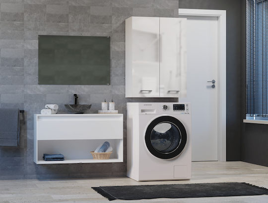 Topeshop Pola Cabinet de baie L64xA30xÎ90cm Alb
