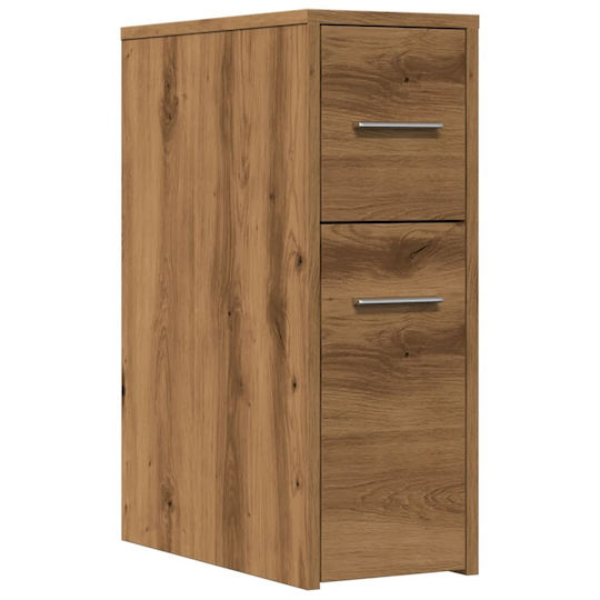 vidaXL Bathroom Cabinet L22xW44xH61.5cm Oak