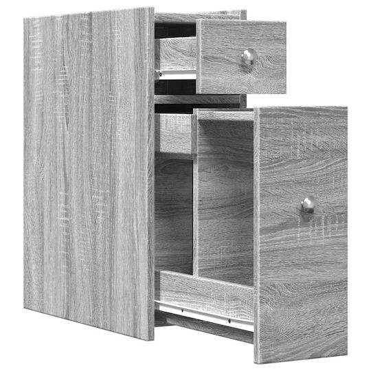 vidaXL Badezimmerschrank B21.5xT50xH60cm Sonoma