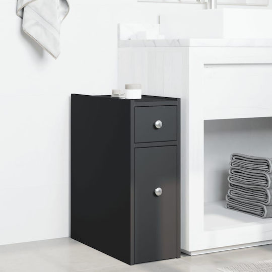 vidaXL Bathroom Cabinet L21.5xW50xH60cm Black