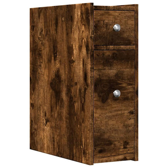 vidaXL Badezimmerschrank B21.5xT50xH60cm Eiche