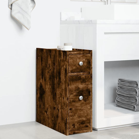 vidaXL Badezimmerschrank B21.5xT50xH60cm Eiche