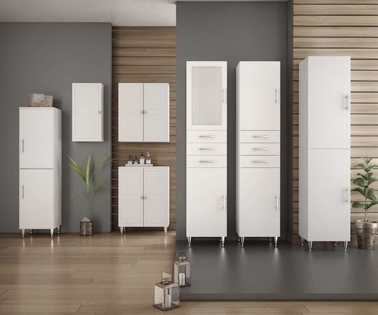 Drop Classic II Badezimmerschrank B61xT32xH83cm Weiß