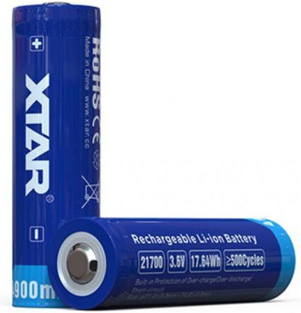 XTAR Επαναφορτιζόμενη Μπαταρία 21700 4900mAh