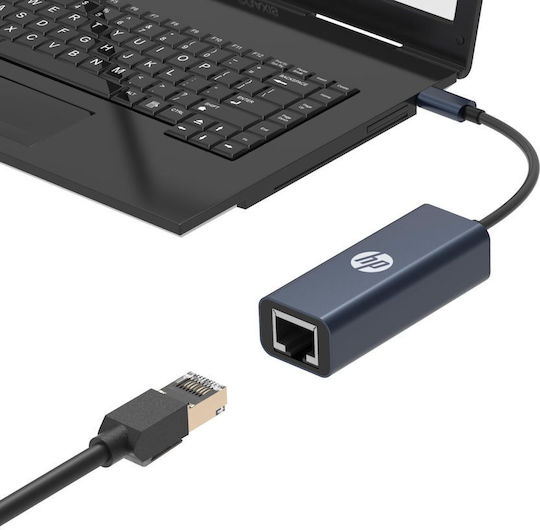 HP DHC-CT208 USB-C Network Adapter with Wired Gigabit Ethernet Connection