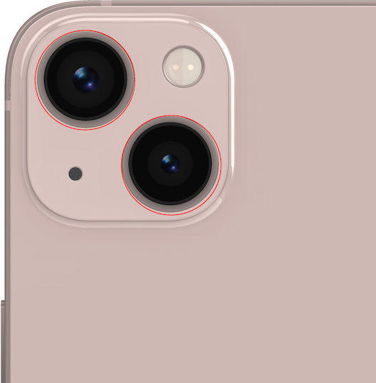 Clappio Rear Camera Lens Iphone 13 13 Mini 100% Compatible Pink