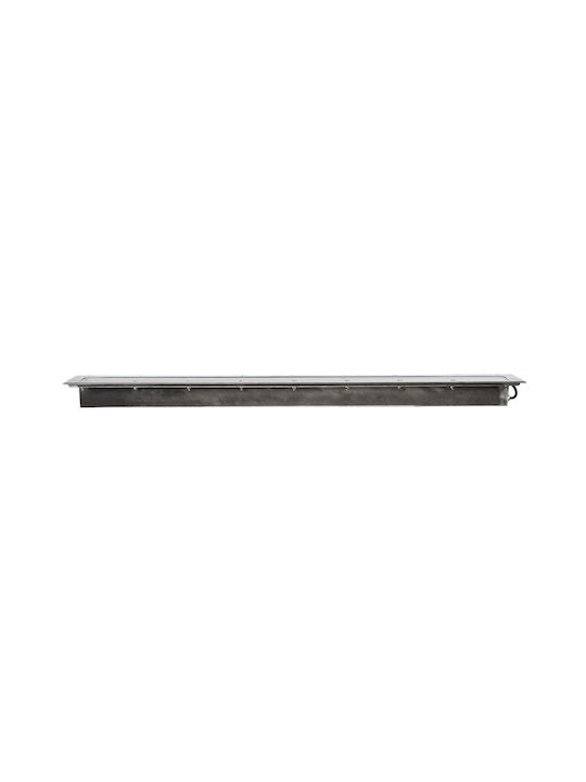 GloboStar Mina Outdoor Floor Lamp LED Wall Washer 18W with Warm White Light IP68 Gray