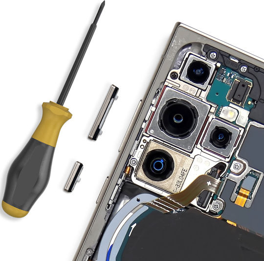 Buton de alimentare și volum Clappio Samsung Galaxy S24 Ultra Gri