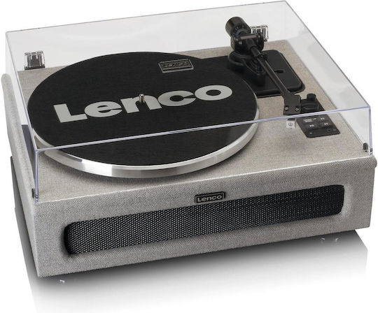 Lenco LS-440 LS-440GY Plattenspieler mit Vorverstärker und Eingebaute Lautsprecher Gray