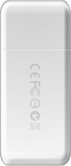 Transcend RDF5 Card Reader USB 3.0 για SD/microSD Λευκό