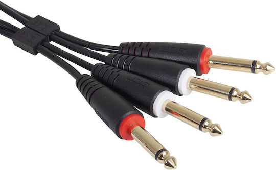 UDG Cable 2 x 6.3mm male - 2x 6.3mm male 3m (U97004BL)