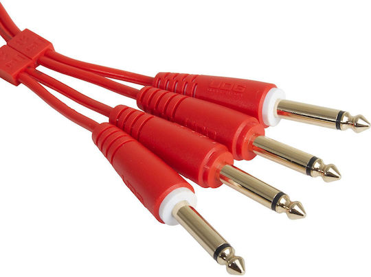 UDG Cable 2 x 6.3mm male - 2x 6.3mm male 1.5m Red (U97002RD)