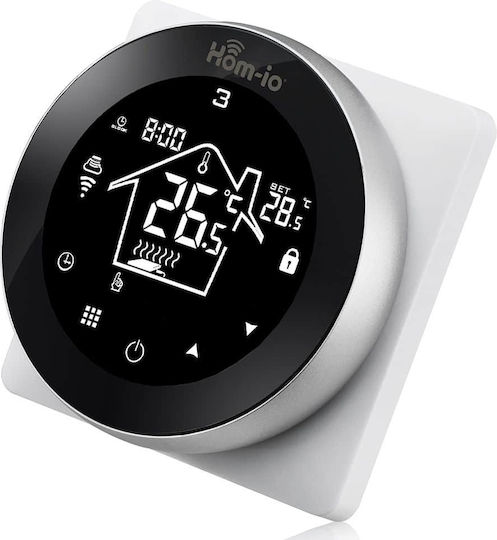 Hom-io Smart Wi-Fi Plus Ψηφιακός Θερμοστάτης Χώρου Smart με Wi-Fi