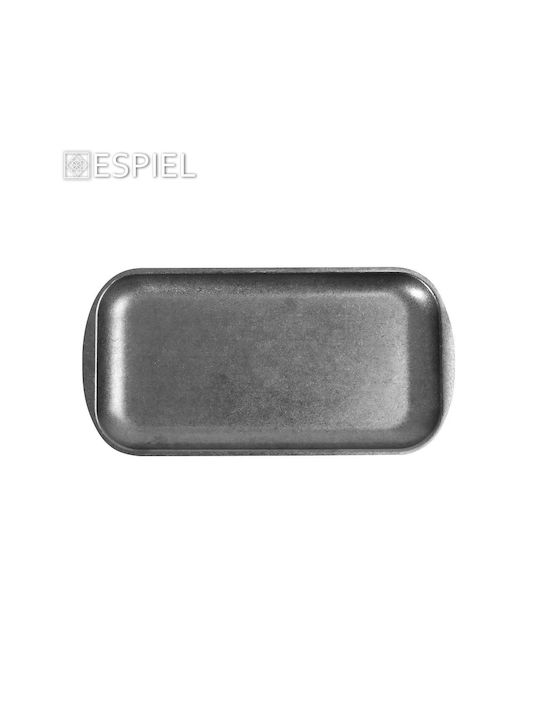 Espiel Snow Platou de Servire Dreptunghiular Inox Argintiu 37x20buc 1buc
